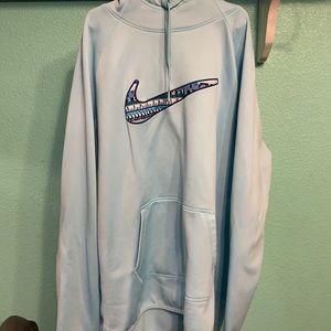 Light blue nike sweatshirt